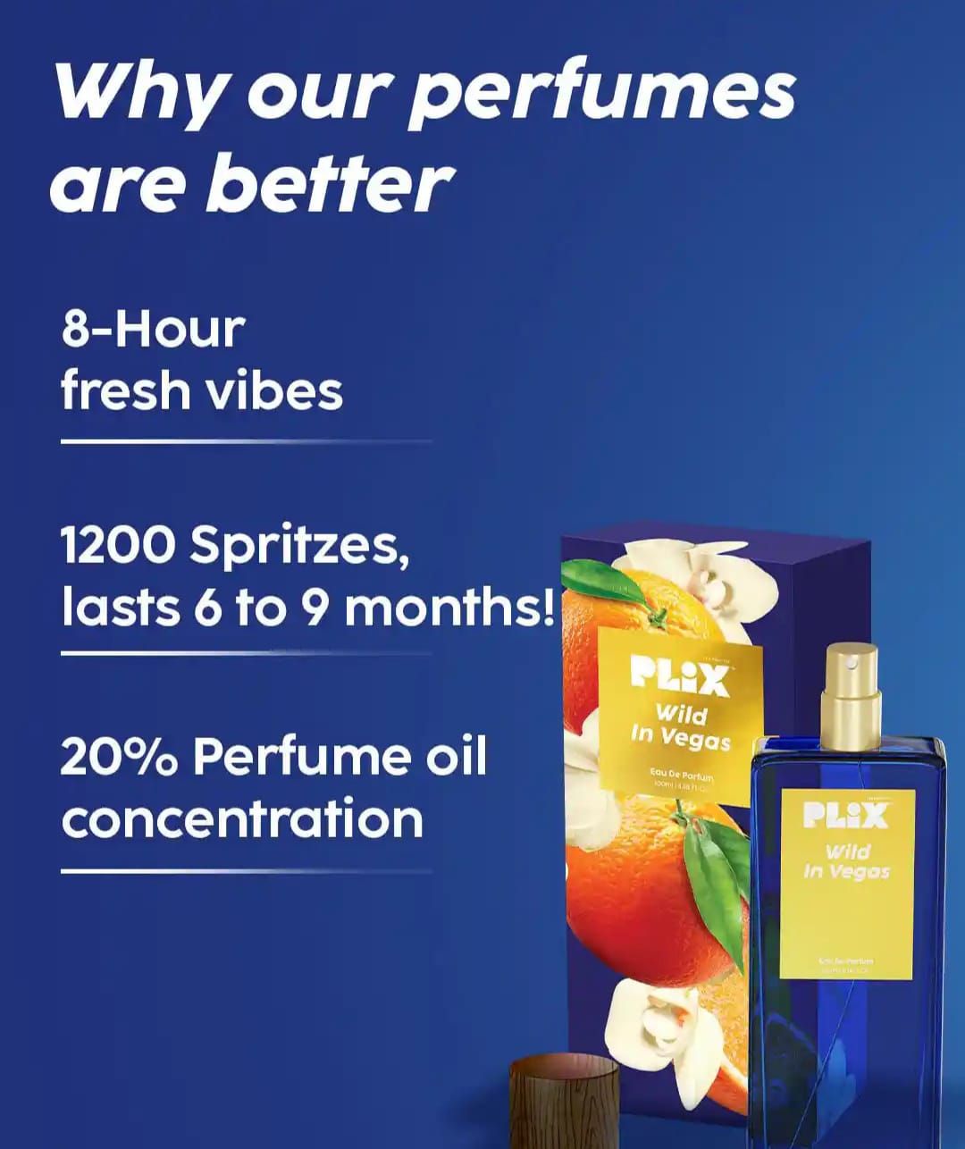 PLIX  THE PLANT FIX WILD IN VEGAS LONG LASTING EAU DE PARFUM - 100ML