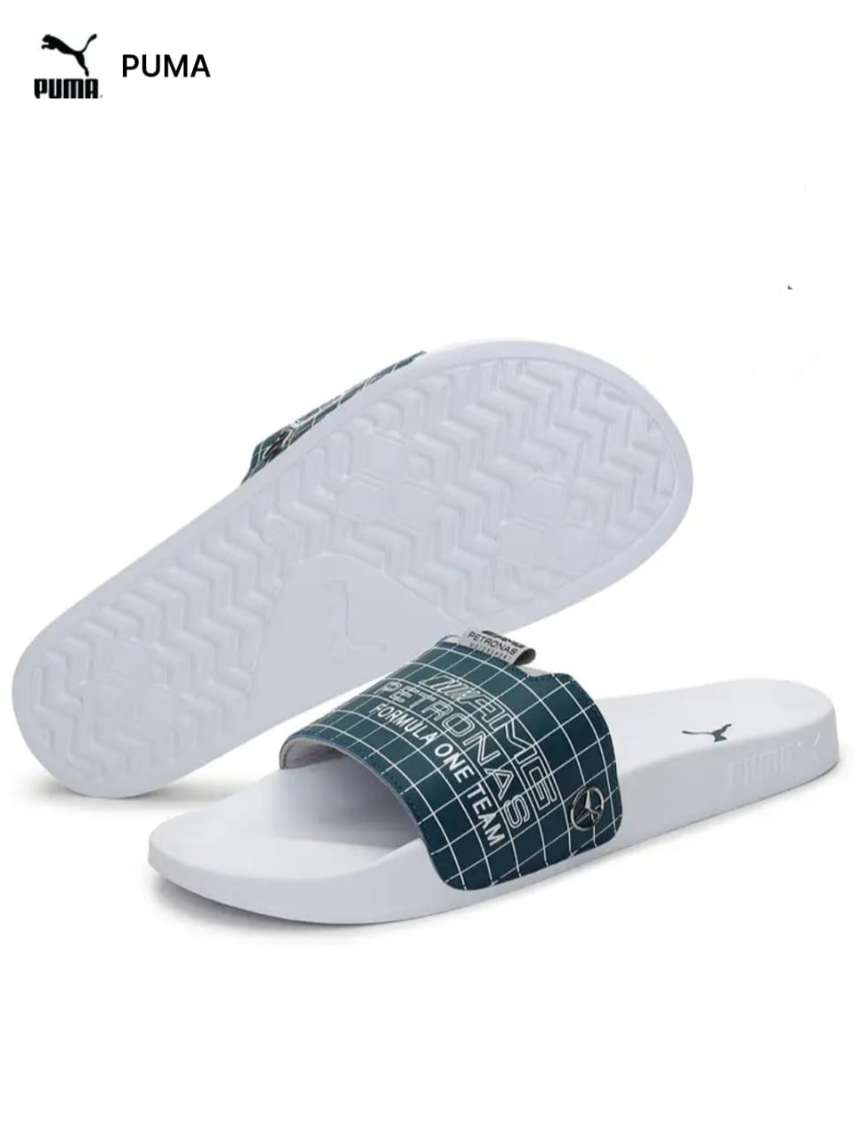puma men MAPF1 Leadcat 2,0 in unisex white slippers