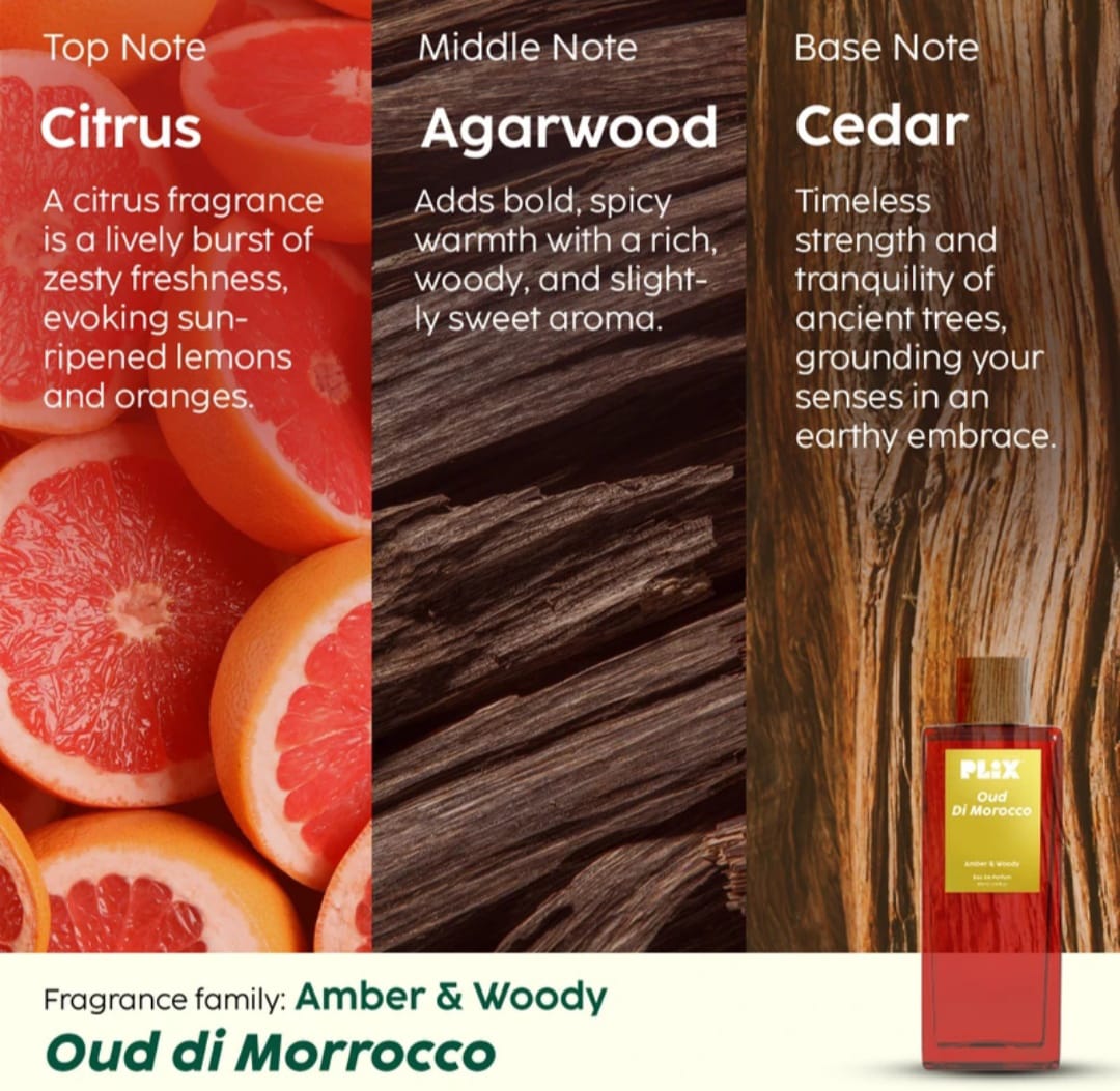PLIX THE PLANT FIX OUDH DI MOROCCO LONG LASTING EAU DE PARFUM- 100ML